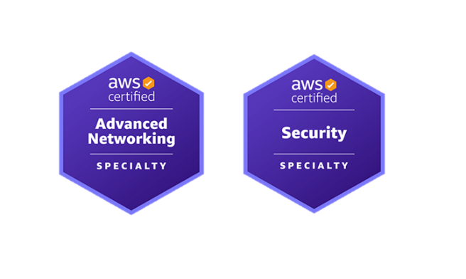 Badges AWS Specialty